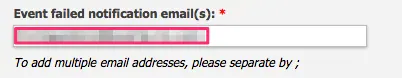 event failed notification email